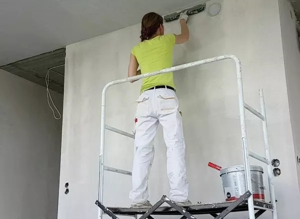 Шпаклевка стен под обои 