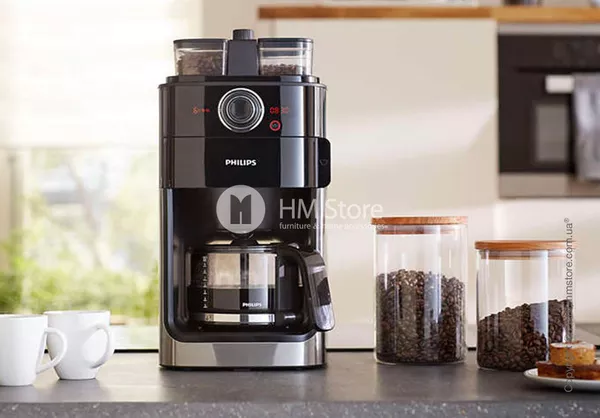 Стильная кофеварка Philips Grind & Brew Coffee maker