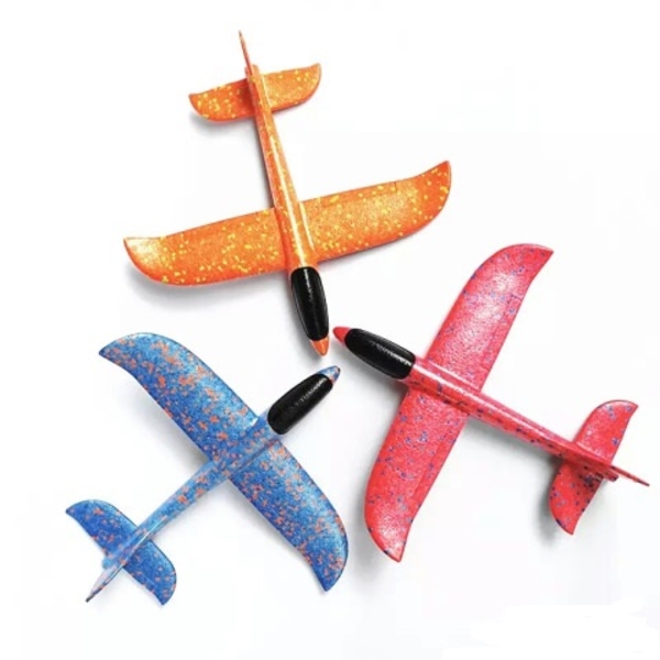 Самолетик планер,  самолет метательный из пенопласта 48 см + подарок  3