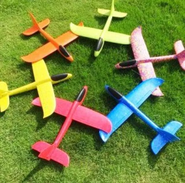 Самолетик планер,  самолет метательный из пенопласта 48 см + подарок  4