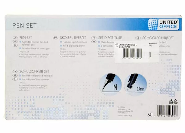 M18-470720, Набор ручек - 2 шт, оранжевый-разноцветный 2